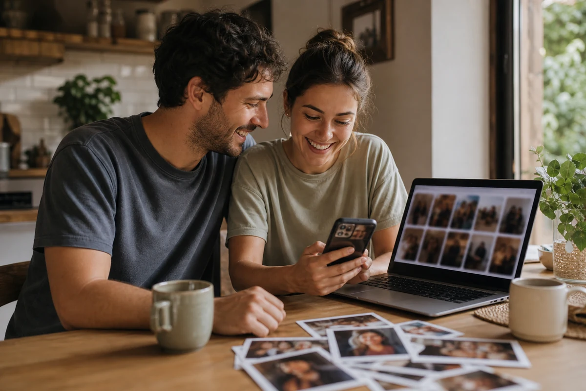 Esempio EVENTY per la conservazione e il download delle foto evento in un album privato